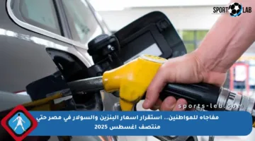 مفاجأة للمواطنين.. استقرار أسعار البنزين والسولار في مصر حتى منتصف أغسطس 2025